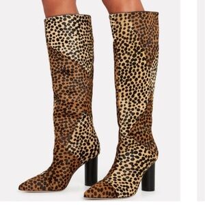 Ulla John Patchwork Animal Print Boots - Size 8 / IT 38